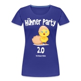 Hühner Party 2023 Small Chicken White - Frauen Premium Bio T-Shirt - Königsblau