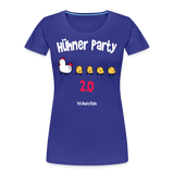 Hühner Party 2023 Chciks Row - Frauen Premium Bio T-Shirt - Königsblau