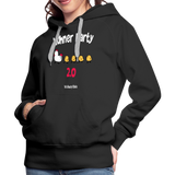 Hühnerparty 2.0 - Frauen Premium Hoodie - Schwarz