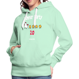 Hühnerparty 2.0 - Frauen Premium Hoodie - helles Mintgrün