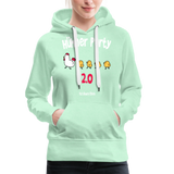 Hühnerparty 2.0 - Frauen Premium Hoodie - helles Mintgrün