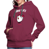 Hühnerparty 2.0 Boss Huhn Frauen Premium Hoodie - Bordeaux