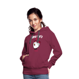 Hühnerparty 2.0 Boss Huhn Frauen Premium Hoodie - Bordeaux