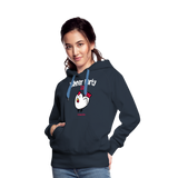 Hühnerparty 2.0 Boss Huhn Frauen Premium Hoodie - Navy