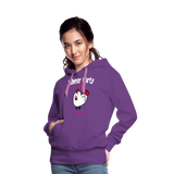 Hühnerparty 2.0 Boss Huhn Frauen Premium Hoodie - Purple