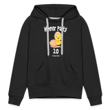 Hühnerparty 2.0 Küken Frauen Premium Hoodie - Schwarz