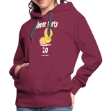 Hühnerparty 2.0 Küken Frauen Premium Hoodie - Bordeaux