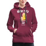 Hühnerparty 2.0 Küken Frauen Premium Hoodie - Bordeaux