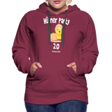 Hühnerparty 2.0 Küken Frauen Premium Hoodie - Bordeaux