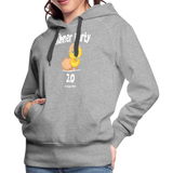 Hühnerparty 2.0 Küken Frauen Premium Hoodie - Grau meliert