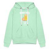 Hühnerparty 2.0 Küken Frauen Premium Hoodie - helles Mintgrün