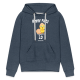 Hühnerparty 2.0 Küken Frauen Premium Hoodie - Jeansblau