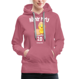 Hühnerparty 2.0 Küken Frauen Premium Hoodie - Malve