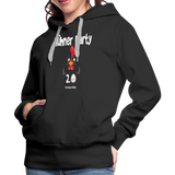 Hühnerparty 2.0 Eggs Frauen Premium Hoodie - Schwarz