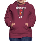 Hühnerparty 2.0 Eggs Frauen Premium Hoodie - Bordeaux