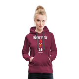 Hühnerparty 2.0 Eggs Frauen Premium Hoodie - Bordeaux