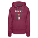 Hühnerparty 2.0 Eggs Frauen Premium Hoodie - Bordeaux