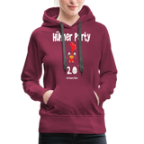 Hühnerparty 2.0 Eggs Frauen Premium Hoodie - Bordeaux