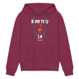 Hühnerparty 2.0 Eggs Frauen Premium Hoodie - Bordeaux