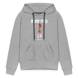 Hühnerparty 2.0 Eggs Frauen Premium Hoodie - Grau meliert