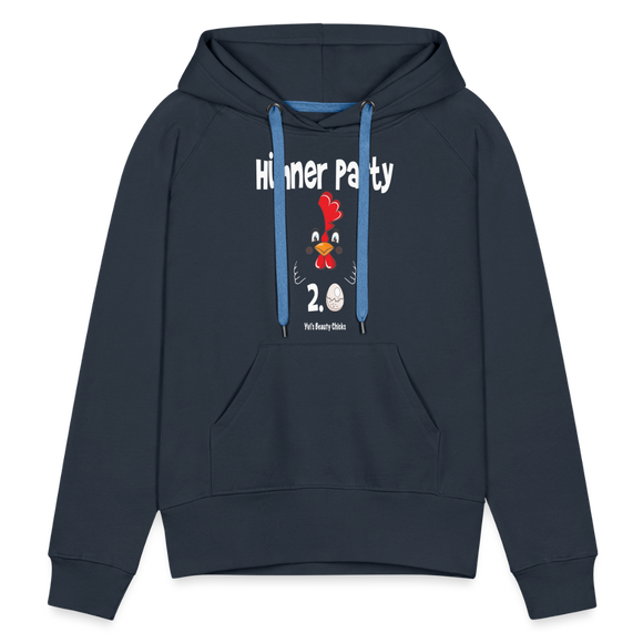 Hühnerparty 2.0 Eggs Frauen Premium Hoodie - Navy