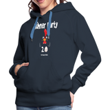 Hühnerparty 2.0 Eggs Frauen Premium Hoodie - Navy