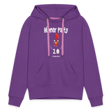 Hühnerparty 2.0 Eggs Frauen Premium Hoodie - Purple