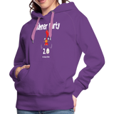 Hühnerparty 2.0 Eggs Frauen Premium Hoodie - Purple