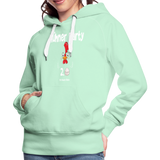 Hühnerparty 2.0 Eggs Frauen Premium Hoodie - helles Mintgrün