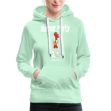 Hühnerparty 2.0 Eggs Frauen Premium Hoodie - helles Mintgrün