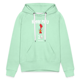 Hühnerparty 2.0 Eggs Frauen Premium Hoodie - helles Mintgrün