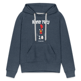 Hühnerparty 2.0 Eggs Frauen Premium Hoodie - Jeansblau