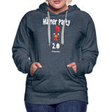 Hühnerparty 2.0 Eggs Frauen Premium Hoodie - Jeansblau