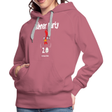 Hühnerparty 2.0 Eggs Frauen Premium Hoodie - Malve