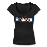 Moinsen - Frauen T-Shirt mit U-Ausschnitt - Schwarz