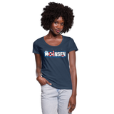 Moinsen - Frauen T-Shirt mit U-Ausschnitt - Navy