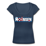 Moinsen - Frauen T-Shirt mit U-Ausschnitt - Navy