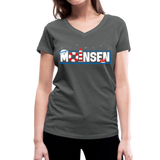 Moinsen - Frauen Bio-T-Shirt mit V-Ausschnitt von Stanley & Stella - Anthrazit