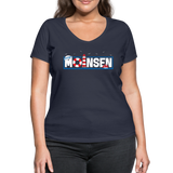 Moinsen - Frauen Bio-T-Shirt mit V-Ausschnitt von Stanley & Stella - Navy