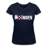 Moinsen - Frauen Bio-T-Shirt mit V-Ausschnitt von Stanley & Stella - Navy