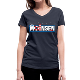 Moinsen - Frauen Bio-T-Shirt mit V-Ausschnitt von Stanley & Stella - Navy