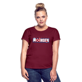 Moinsen - Frauen Oversize T-Shirt - Bordeaux