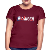 Moinsen - Frauen Oversize T-Shirt - Bordeaux