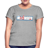 Moinsen - Frauen Oversize T-Shirt - Grau meliert