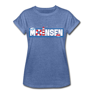 Moinsen - Frauen Oversize T-Shirt - Denim meliert