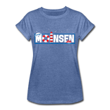 Moinsen - Frauen Oversize T-Shirt - Denim meliert