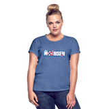 Moinsen - Frauen Oversize T-Shirt - Denim meliert