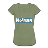 Moinsen - Frauen Vintage T-Shirt - Oliv