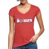 Moinsen - Frauen Vintage T-Shirt - Rot meliert