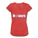 Moinsen - Frauen Vintage T-Shirt - Rot meliert